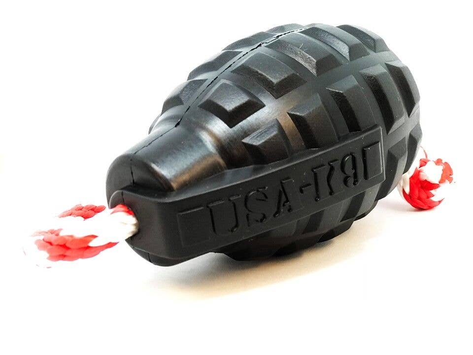 USA-K9 Magnum Grenade - Jouet à mâcher - Jouet récompense