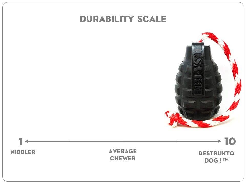 USA-K9 Magnum Grenade - Jouet à mâcher - Jouet récompense