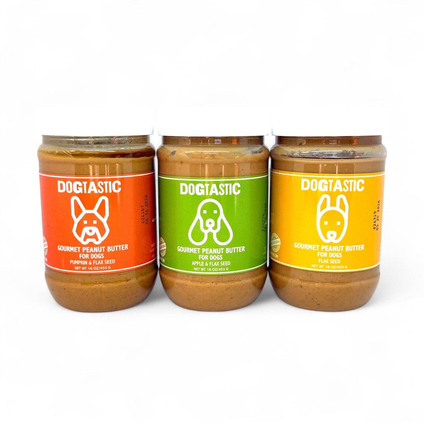 Dogtastic Beurre de Cacahuète Gourmet pour Chiens - Graines de Lin
