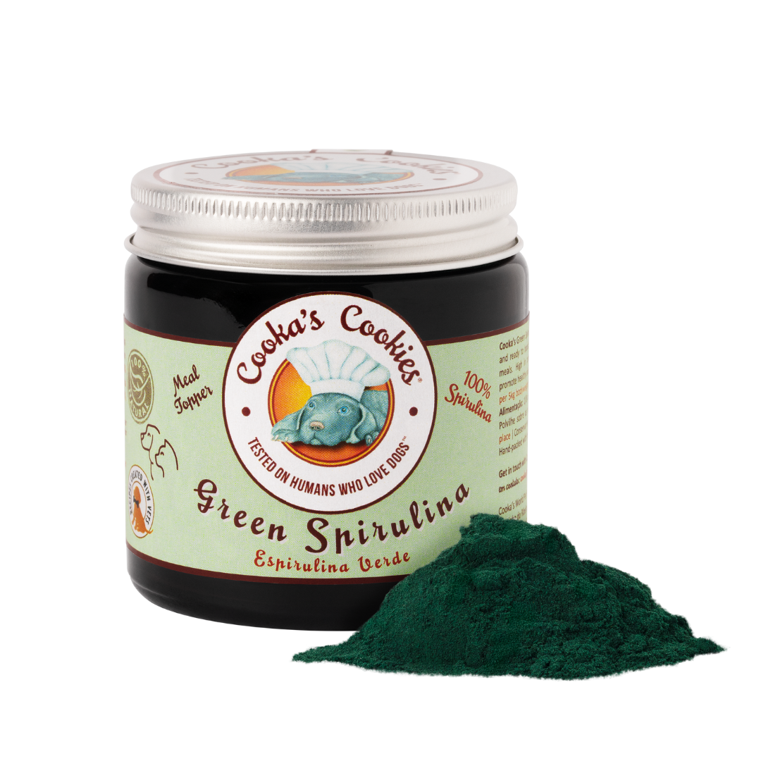 Spiruline verte - Garniture de repas pour chiens et chats
