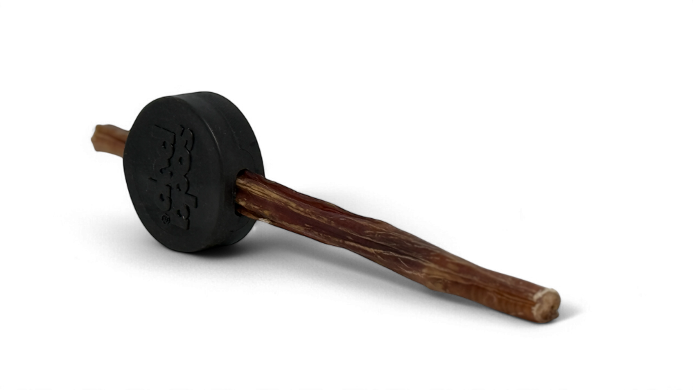 Puck de hockey durable PUP-X porte-gâteries en caoutchouc et jouet à mâcher