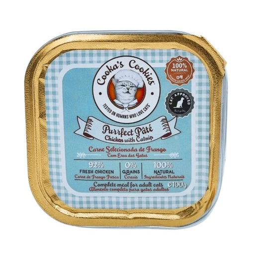 PĂątĂ© de poulet pour chat.