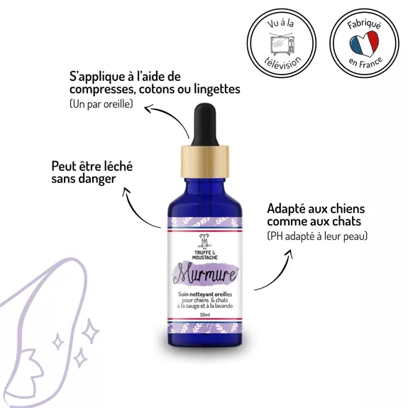 👂 murmure – soin nettoyant pour les oreilles chiens & chats 👂 murmure – soin nettoyant pour les oreilles chiens & chats