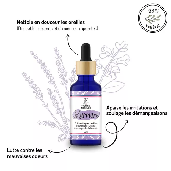 👂 murmure – soin nettoyant pour les oreilles chiens & chats 👂 murmure – soin nettoyant pour les oreilles chiens & chats